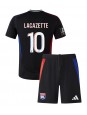 Olympique Lyonnais Alexandre Lacazette #10 Venkovní dres pro děti 2024-25 Krátký Rukáv (+ trenýrky)